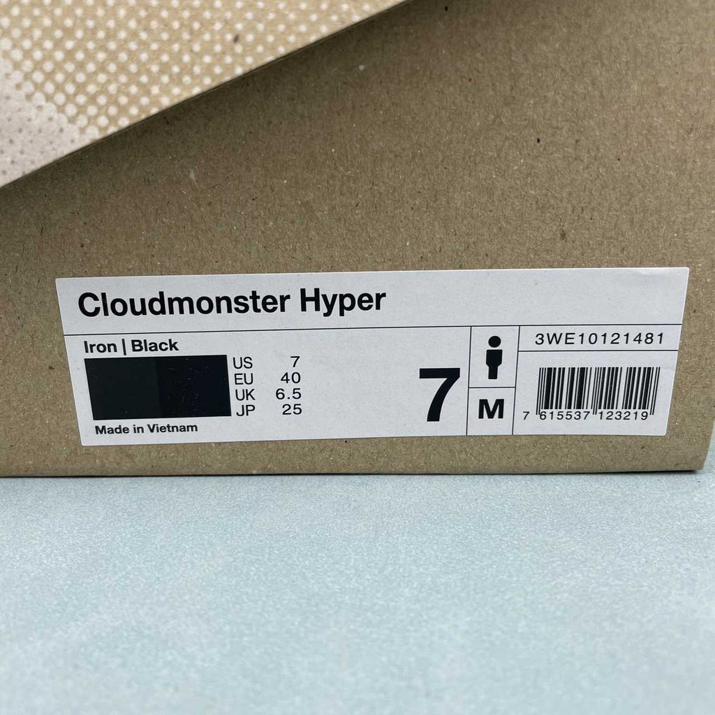On Cloud Running Cloudmonster Hyper Iron & Black