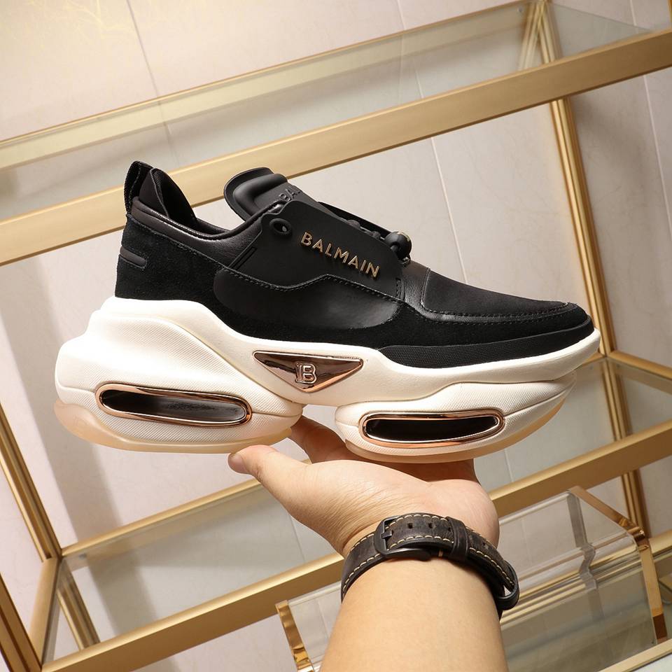 Balmain sneakers B Bold nero suola bianca