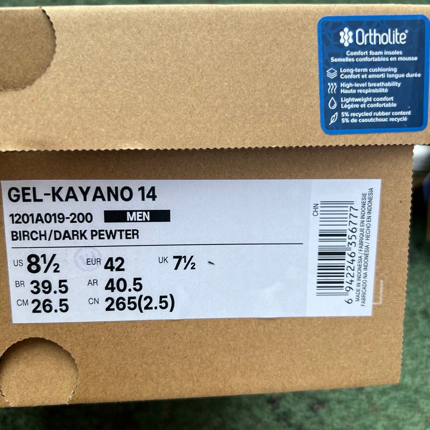 Asics Gel Kayano 14 Birch Dark Pewter