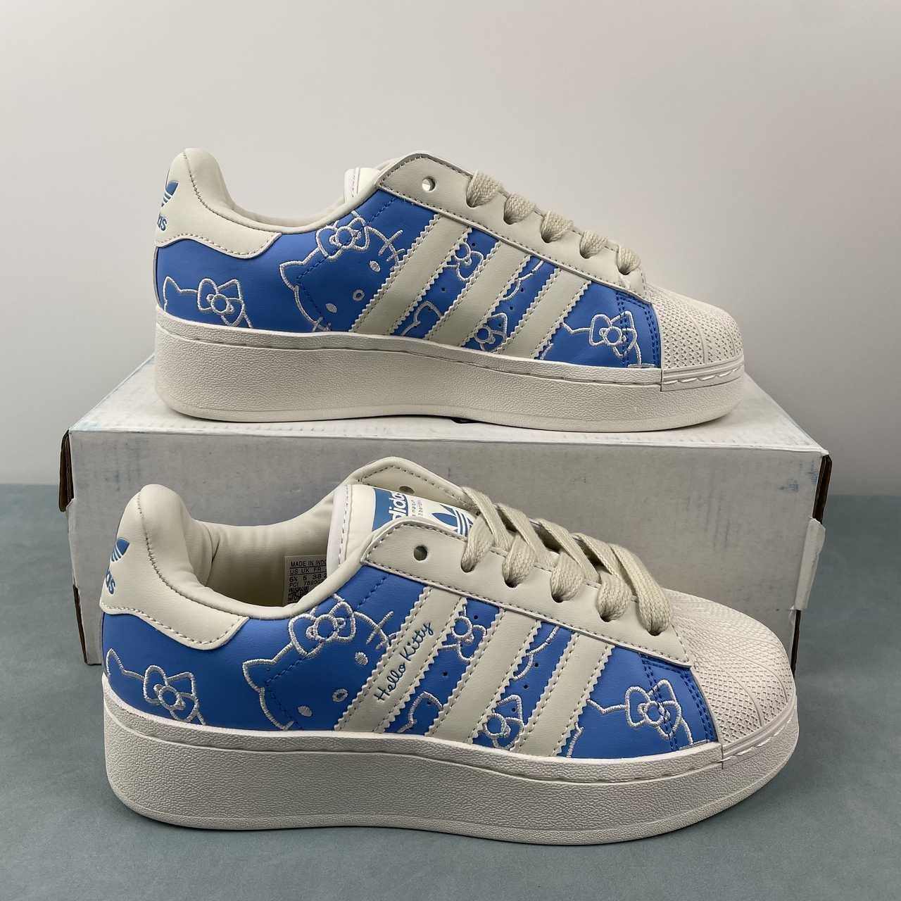 Adidas Hello Kitty x Superstar XLG Blue Burst