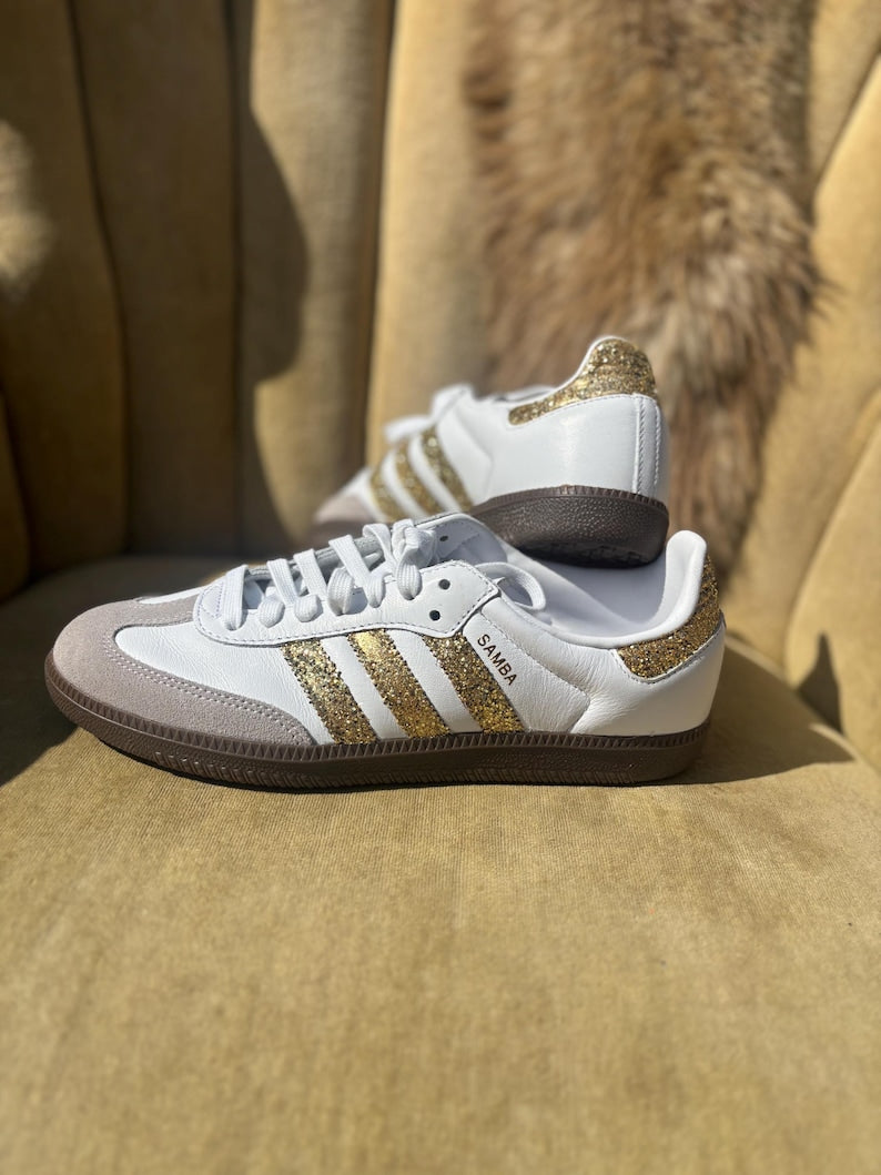 Adidas Samba OG Glitter Gold