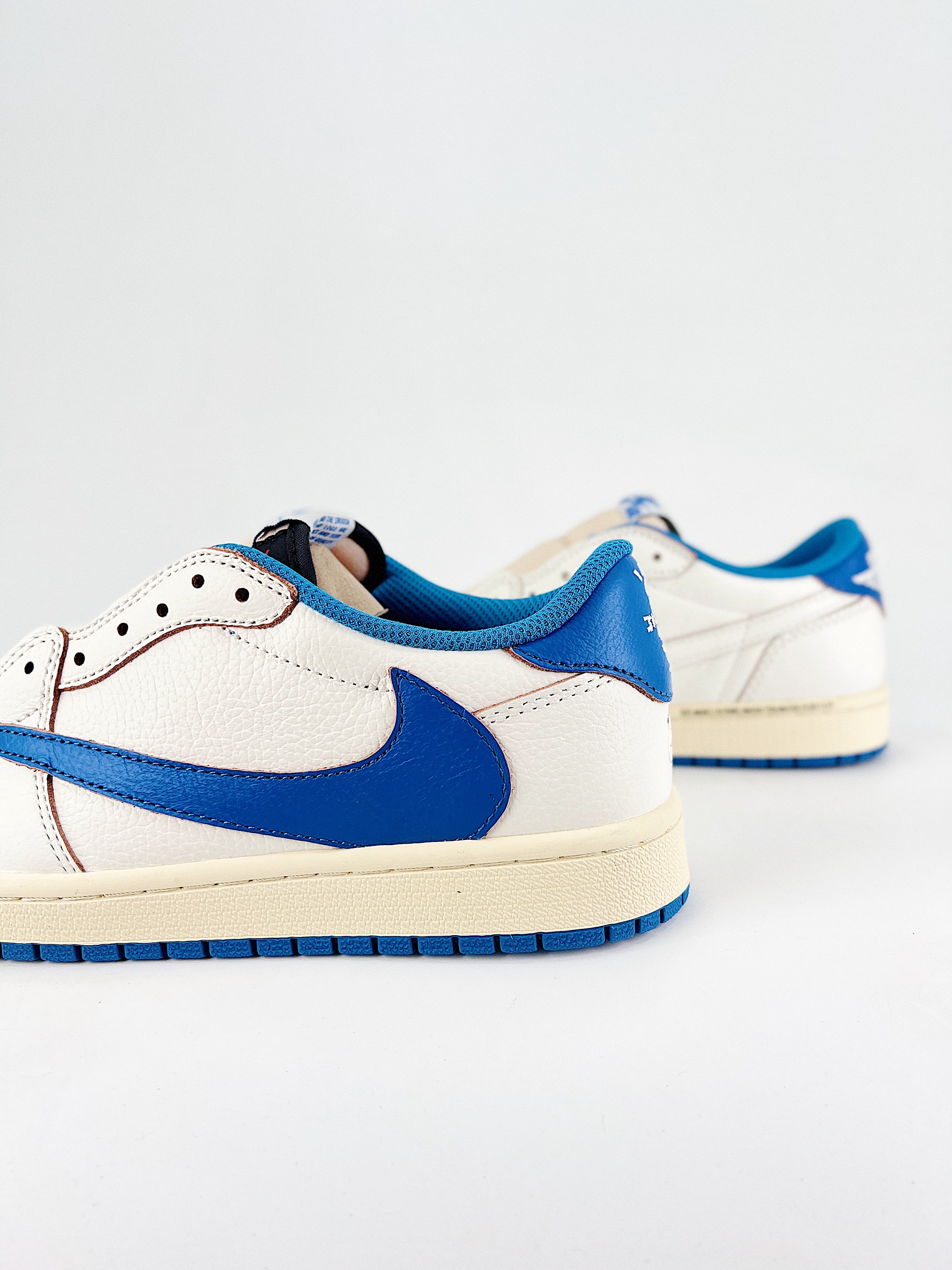 Travis Scott x Fragment x Air Jordan 1 Low OG Sail Military Blue