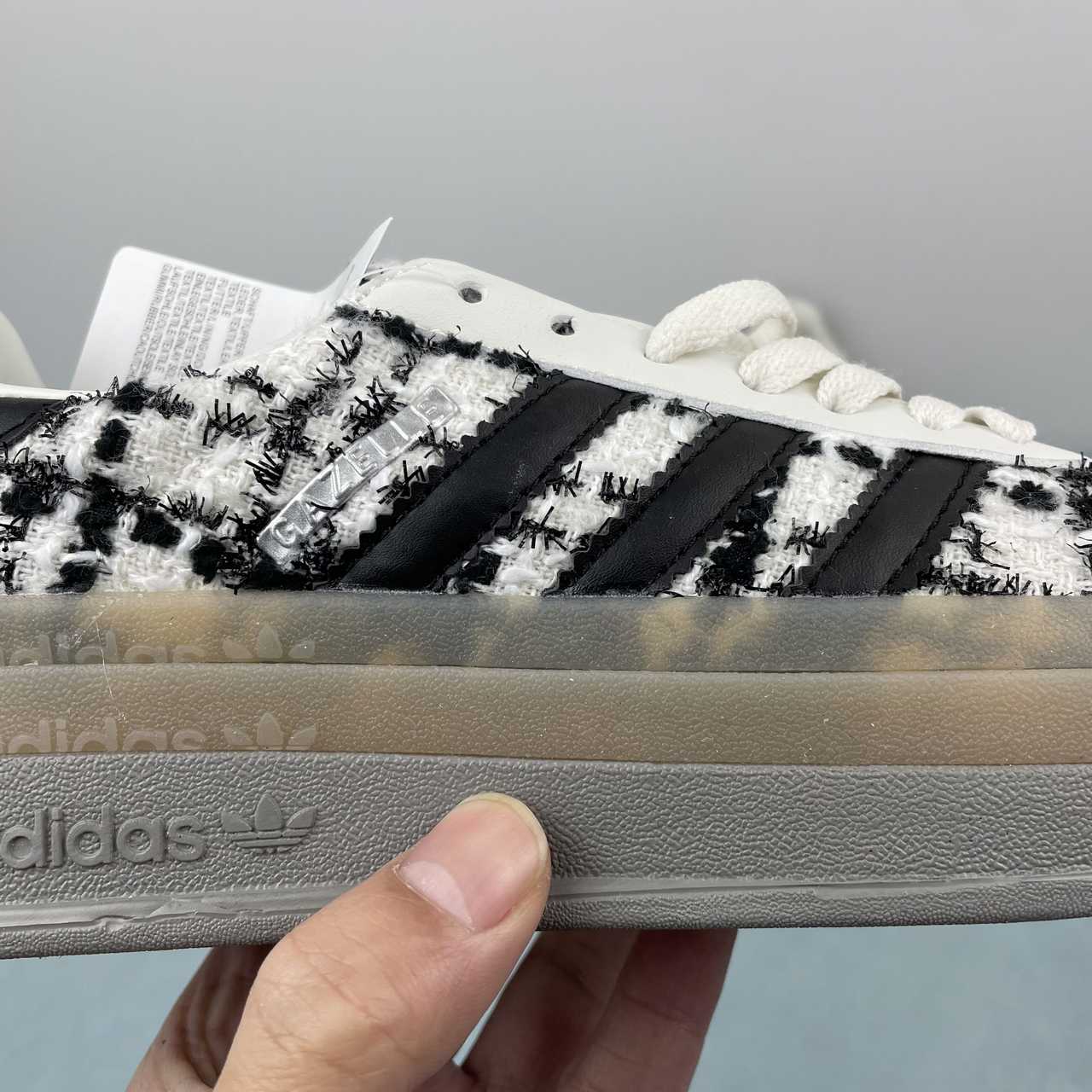 Adidas Originals Gazelle Bold Tweed White Gum