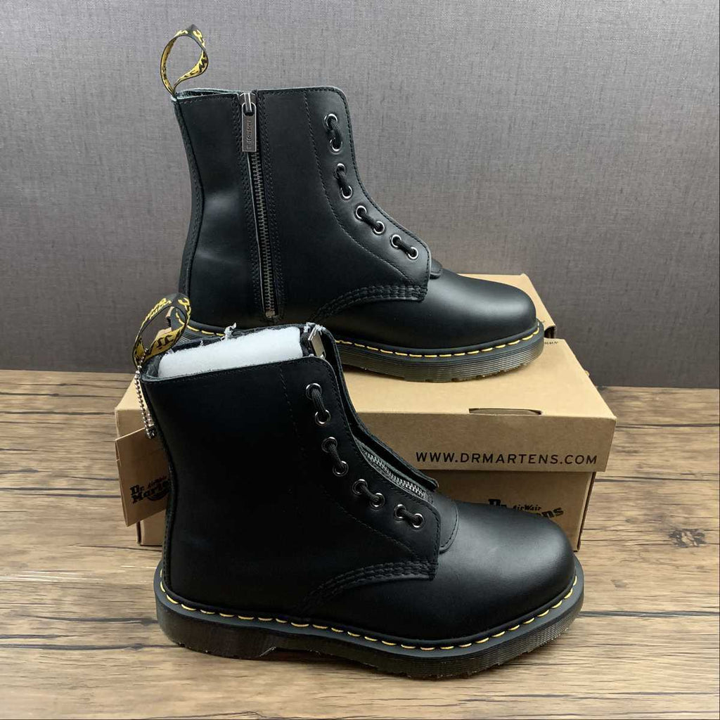 DR. MARTENS Stivaletto 1460 Pascal nero con zip centrale