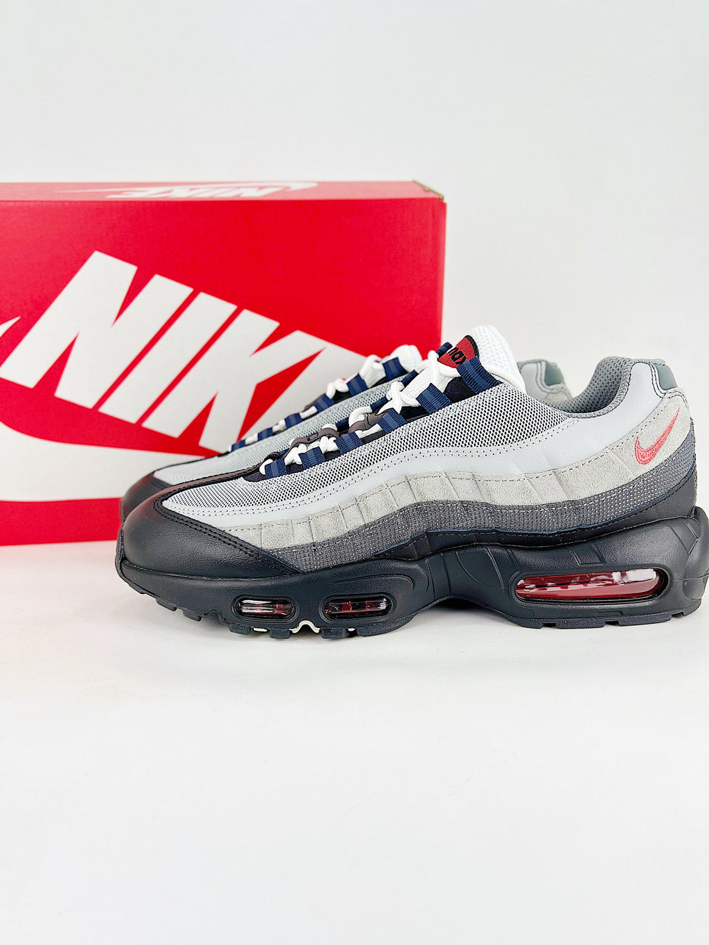 Nike Air Max 95 Track Red Smoke Grey