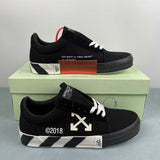 Off-White Vulcanized Low tela nero Virgil Abloh