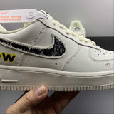 Nike Air Force 1 07 Low Drew Beige Black Yellow CW2288-663