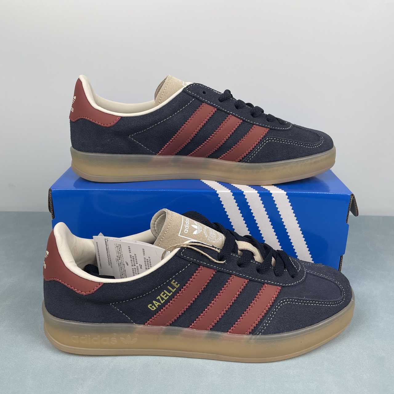 Adidas Originals Gazelle Indoor 'Legend Ink Preloved Ruby"