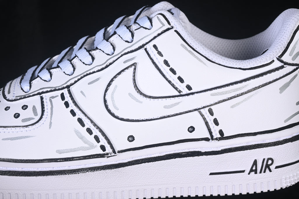 Nike Air Force 1 '07 Low Custom Cartoon White