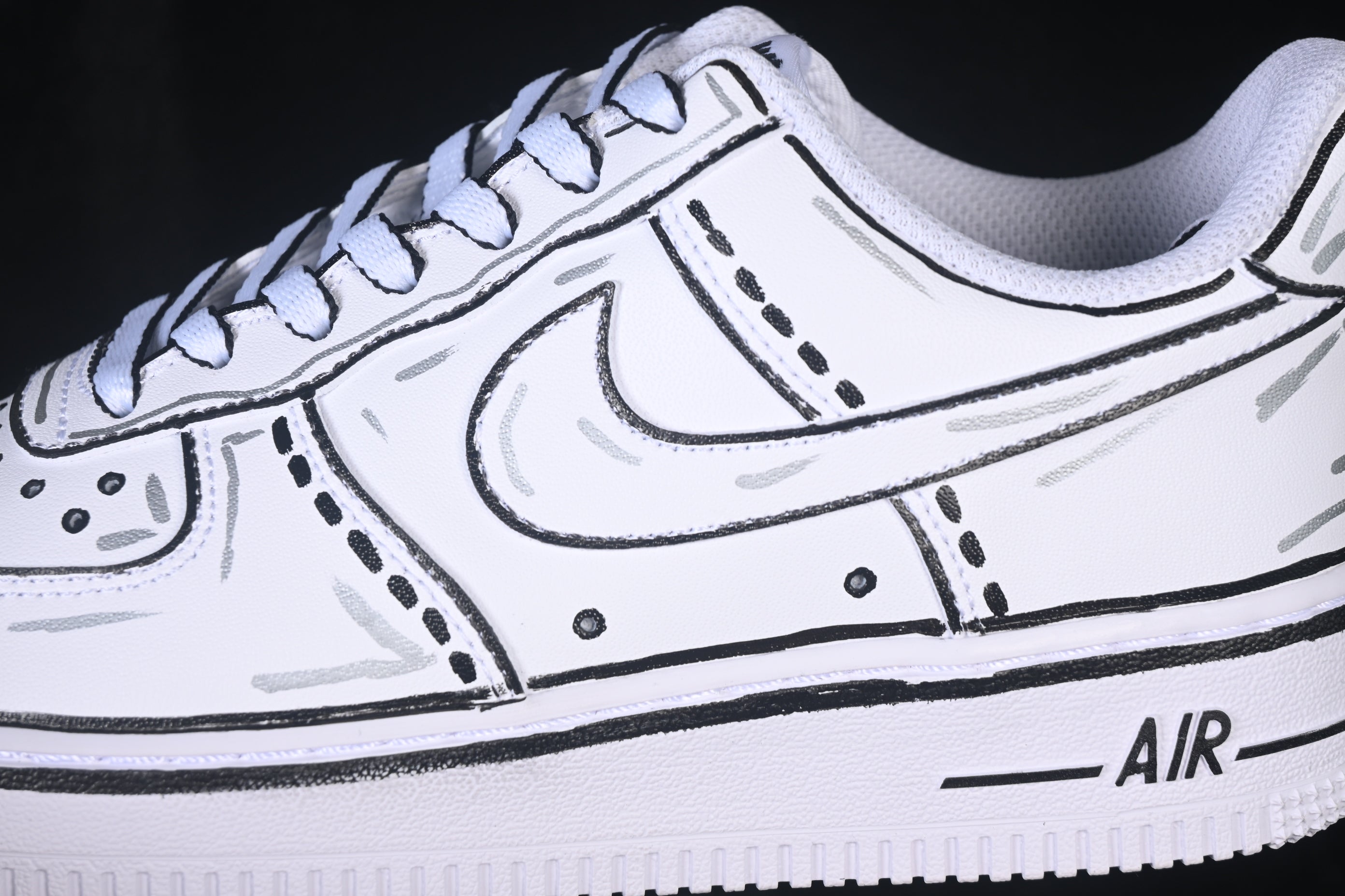 Nike Air Force 1 '07 Low Custom Cartoon White