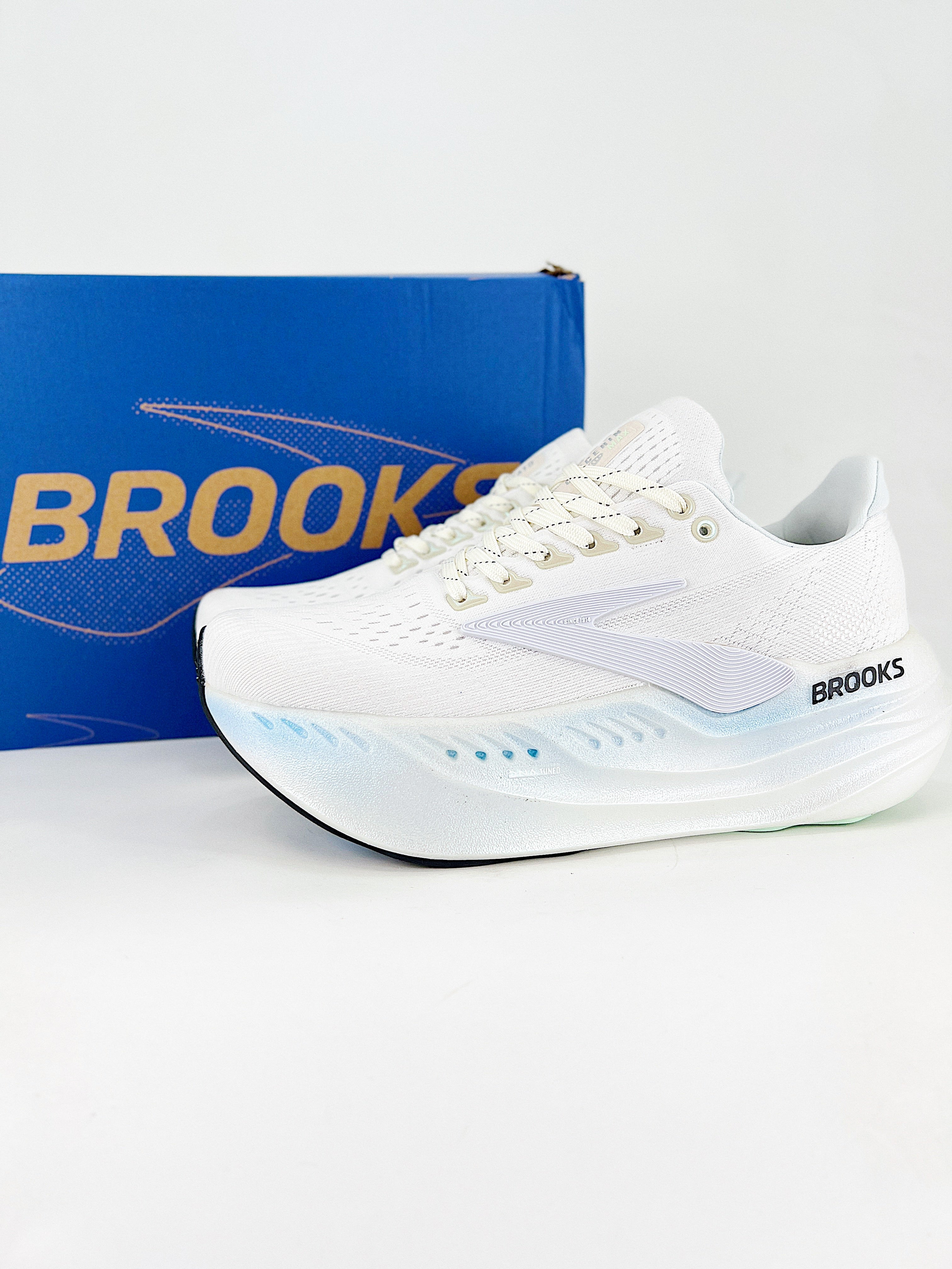 Brooks Glycerin Max bianco azzurro