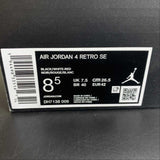 Nike Air Jordan 4 Retro SE Black Canvas
