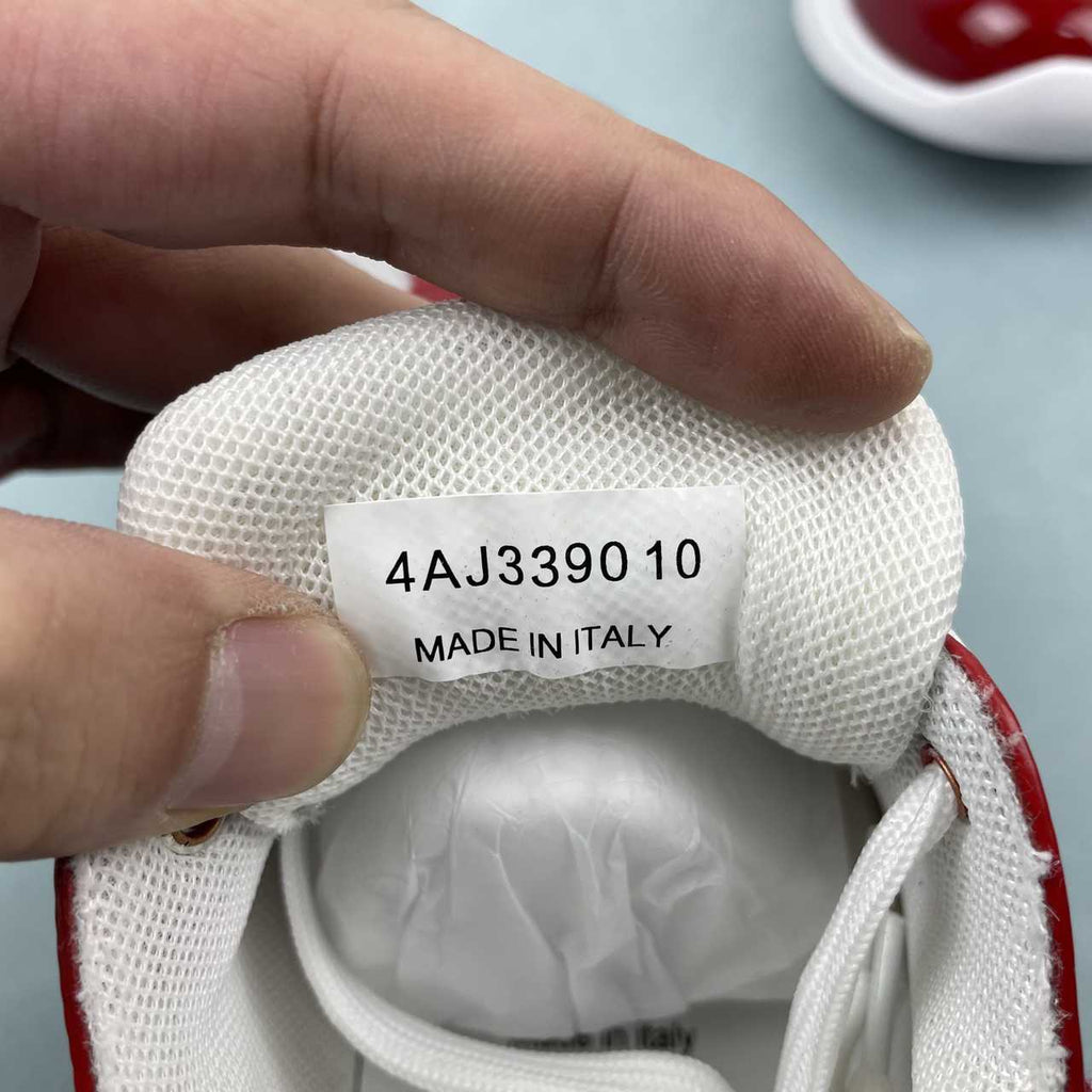 Prada sneakers America's Cup in vernice e tessuto bike rosso