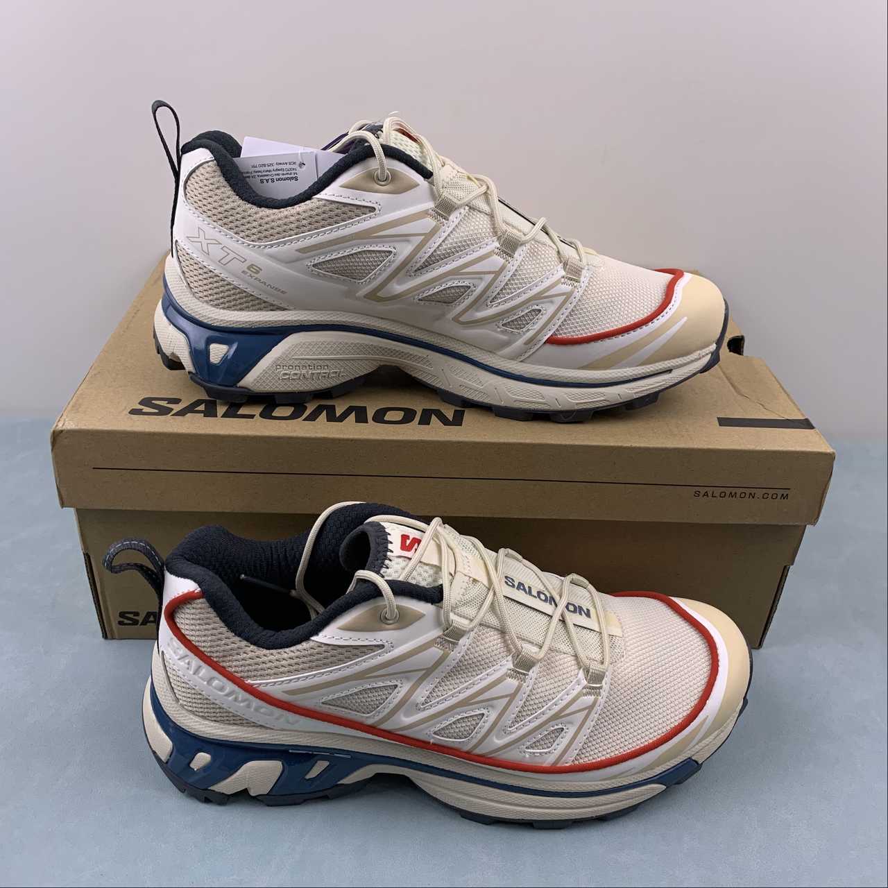 Salomon XT-6 Expanse Almond Milk/Aegean Blue