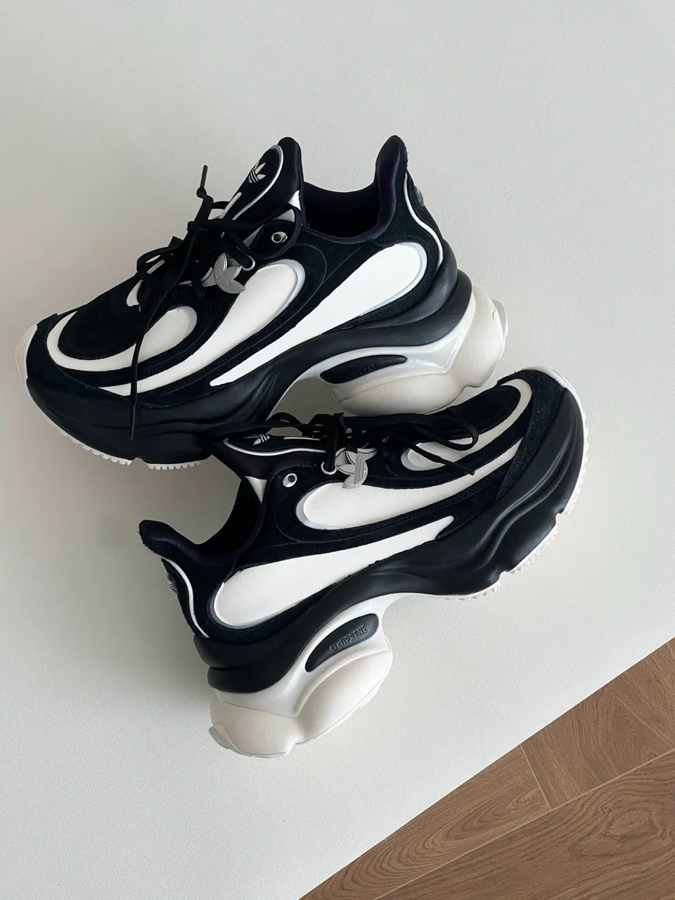 Adidas Originals Ozvenuz CNY Chunky Platform Black White