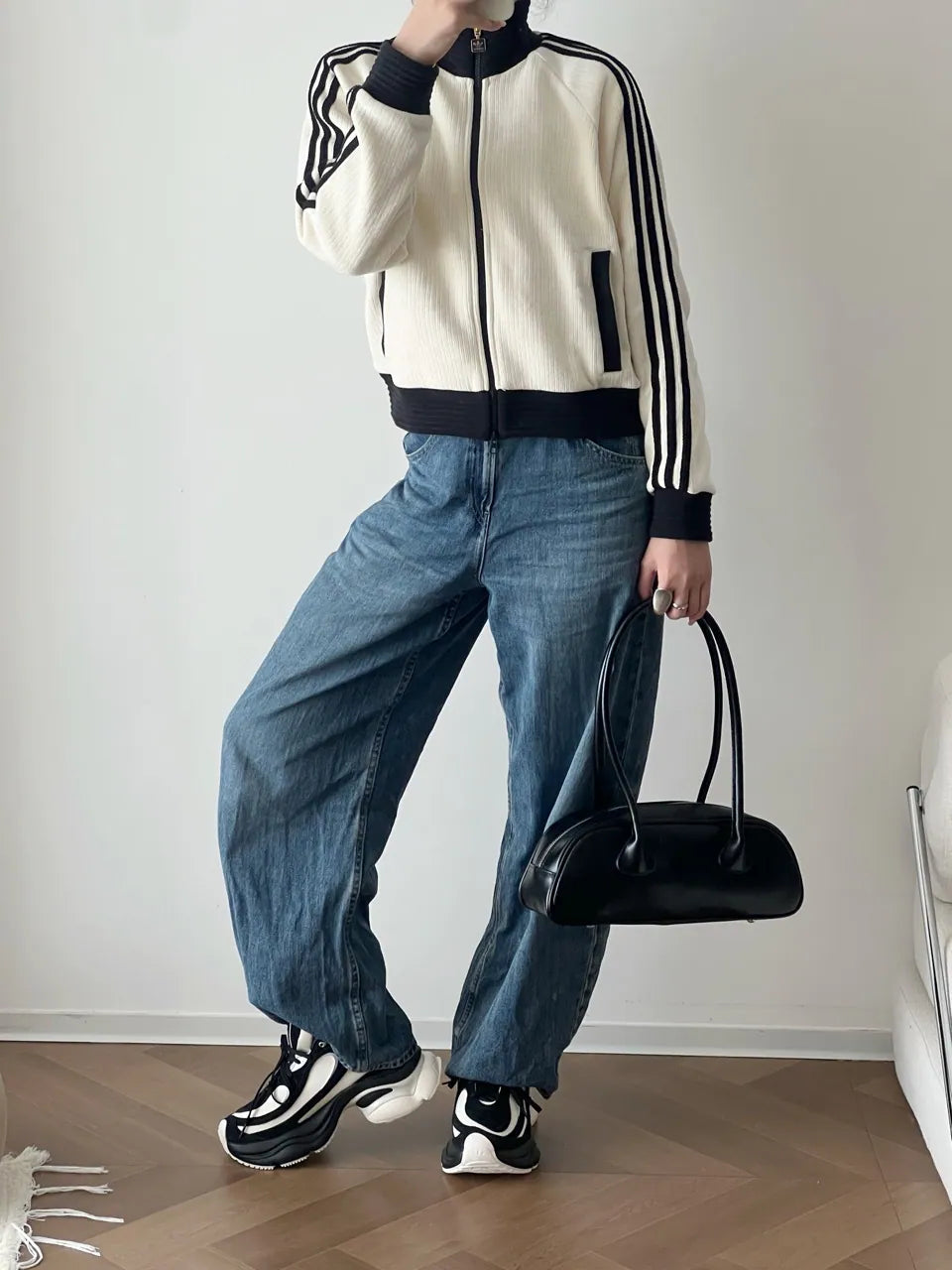 Adidas Originals Ozvenuz CNY Chunky Platform Black White
