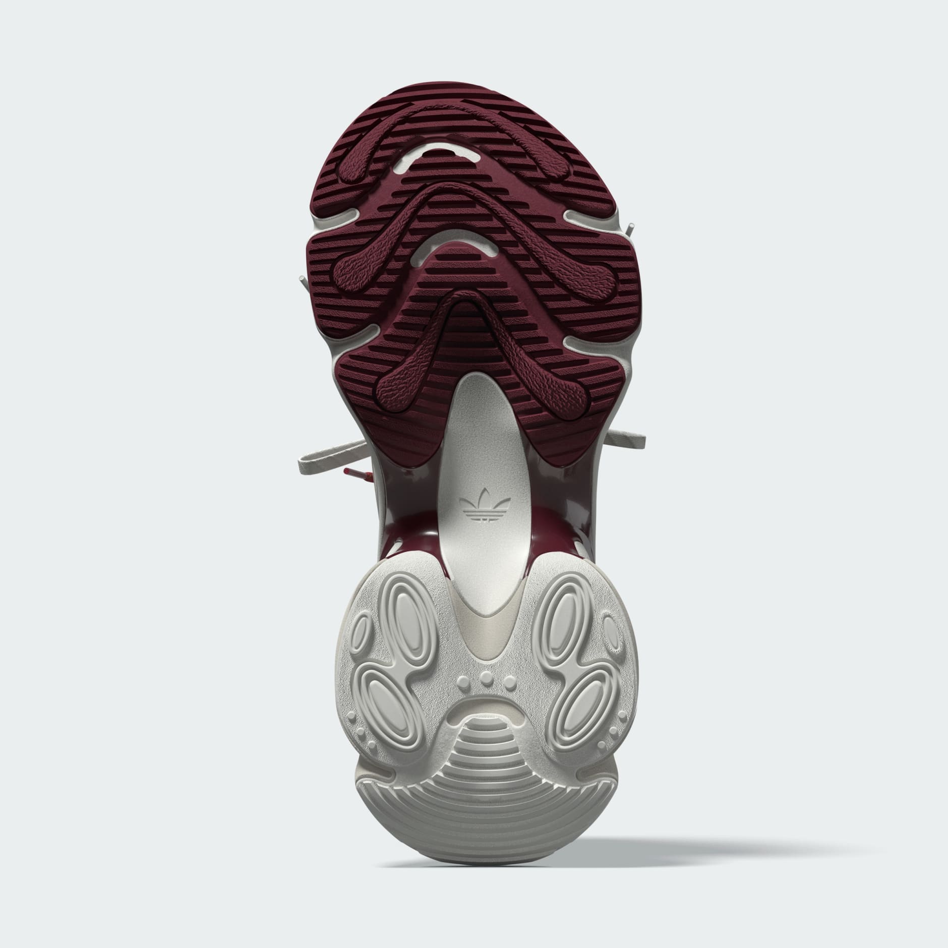 Adidas Originals Ozvenuz CNY Chunky Platform Cloud White Collegiate Burgundy