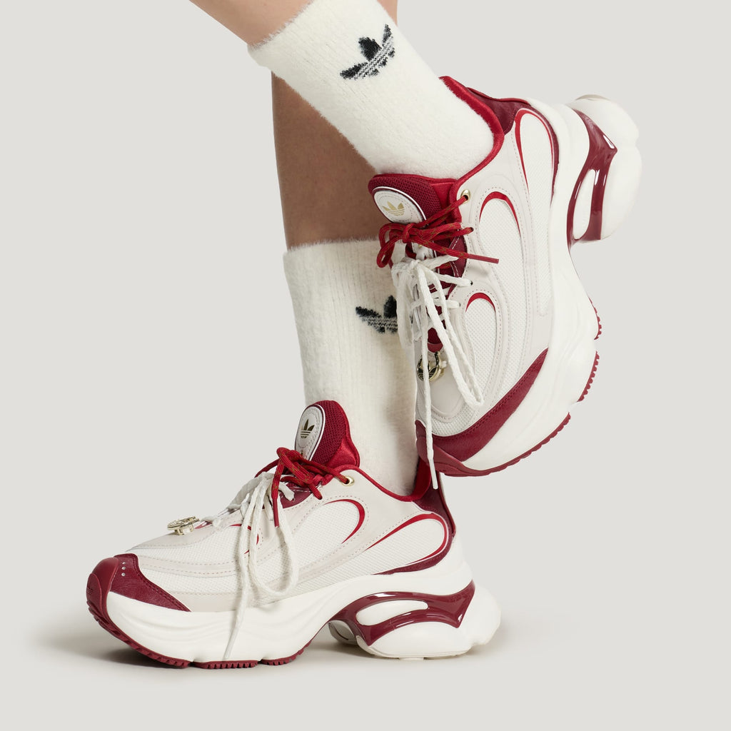 Adidas Originals Ozvenuz CNY Chunky Platform Cloud White Collegiate Burgundy