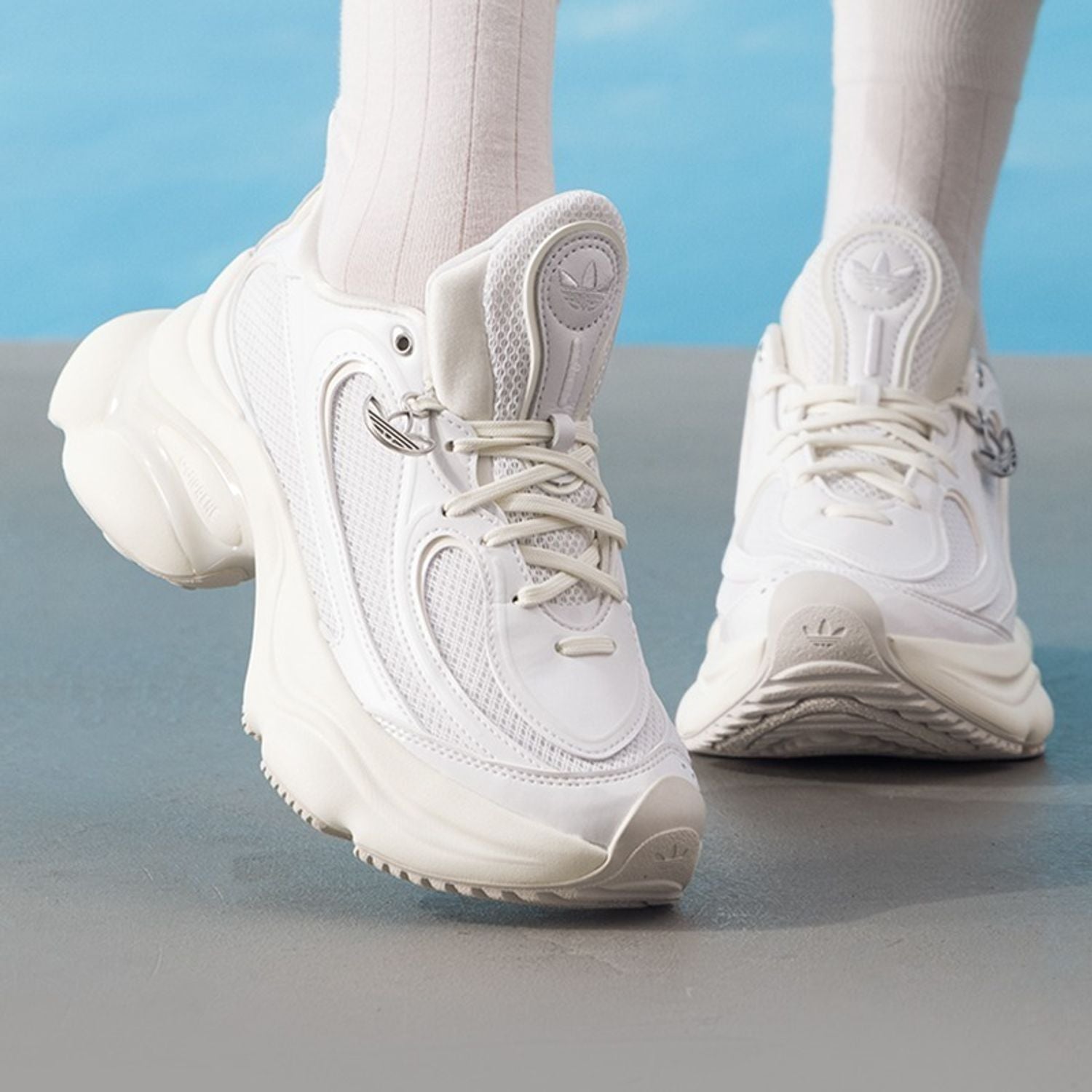Adidas Originals Ozvenuz CNY Chunky Platform Chalck White