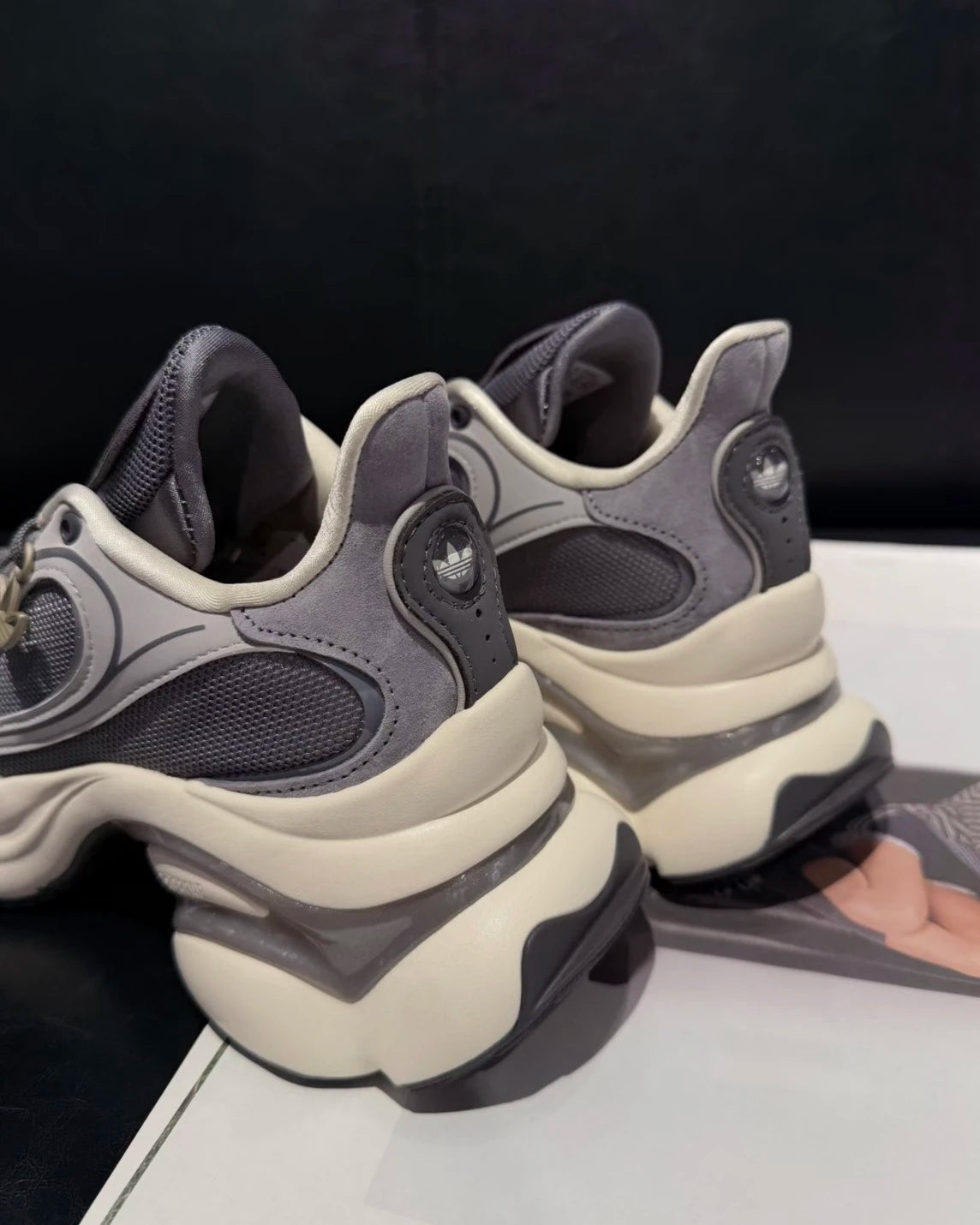 Adidas Originals Ozvenuz CNY Chunky Platform Grey Metal