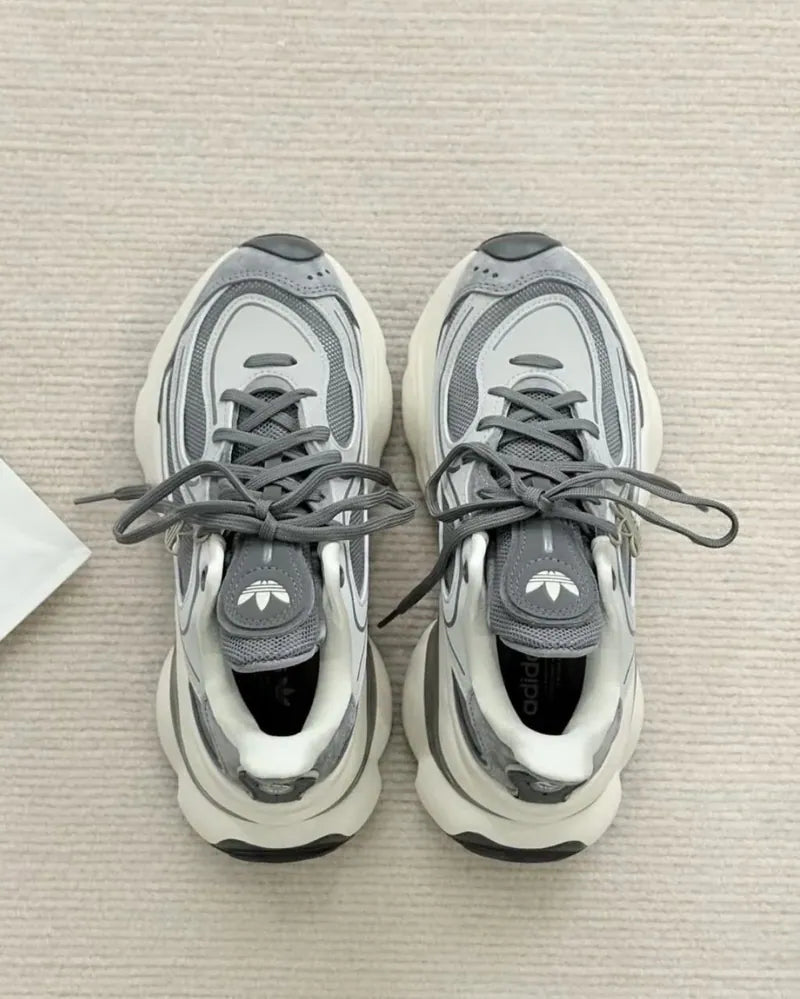 Adidas Originals Ozvenuz CNY Chunky Platform Grey Metal