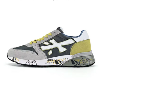 Premiata Meek sneakers grigio verde