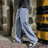 Jeans Larghi Streetwear Uomo Stile Coreano