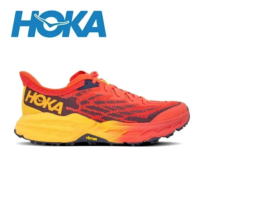 Hoka One Speedgoat 5  arancione Road Trail