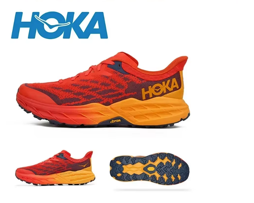 Hoka One Speedgoat 5  arancione Road Trail