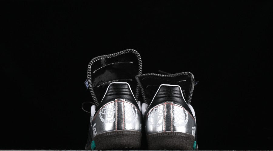 Adidas Samba Originals OG Panda Prank Special Edition Silver Black