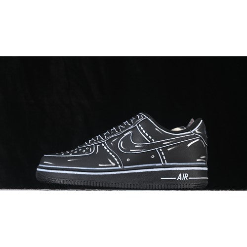 Nike Air Force 1 '07 Low Custom Cartoon Black