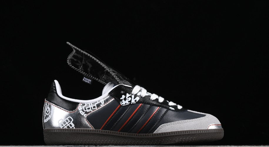 Adidas Samba Originals OG Panda Prank Special Edition Silver Black