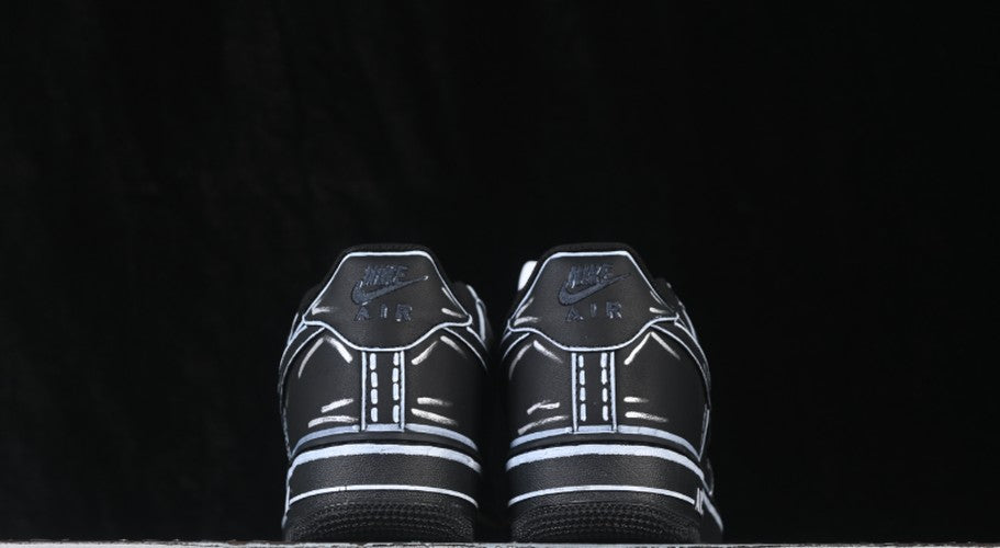 Nike Air Force 1 '07 Low Custom Cartoon Black