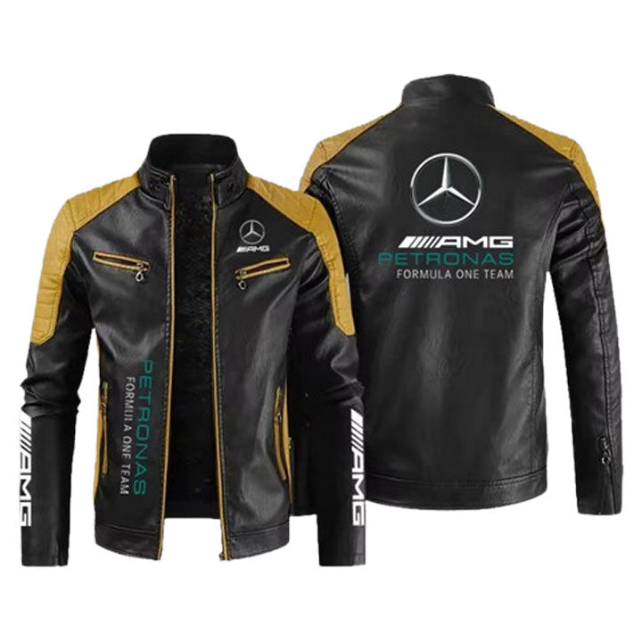 Mercedes Benz F1 unisex faux leather jacket VIBES MILANO